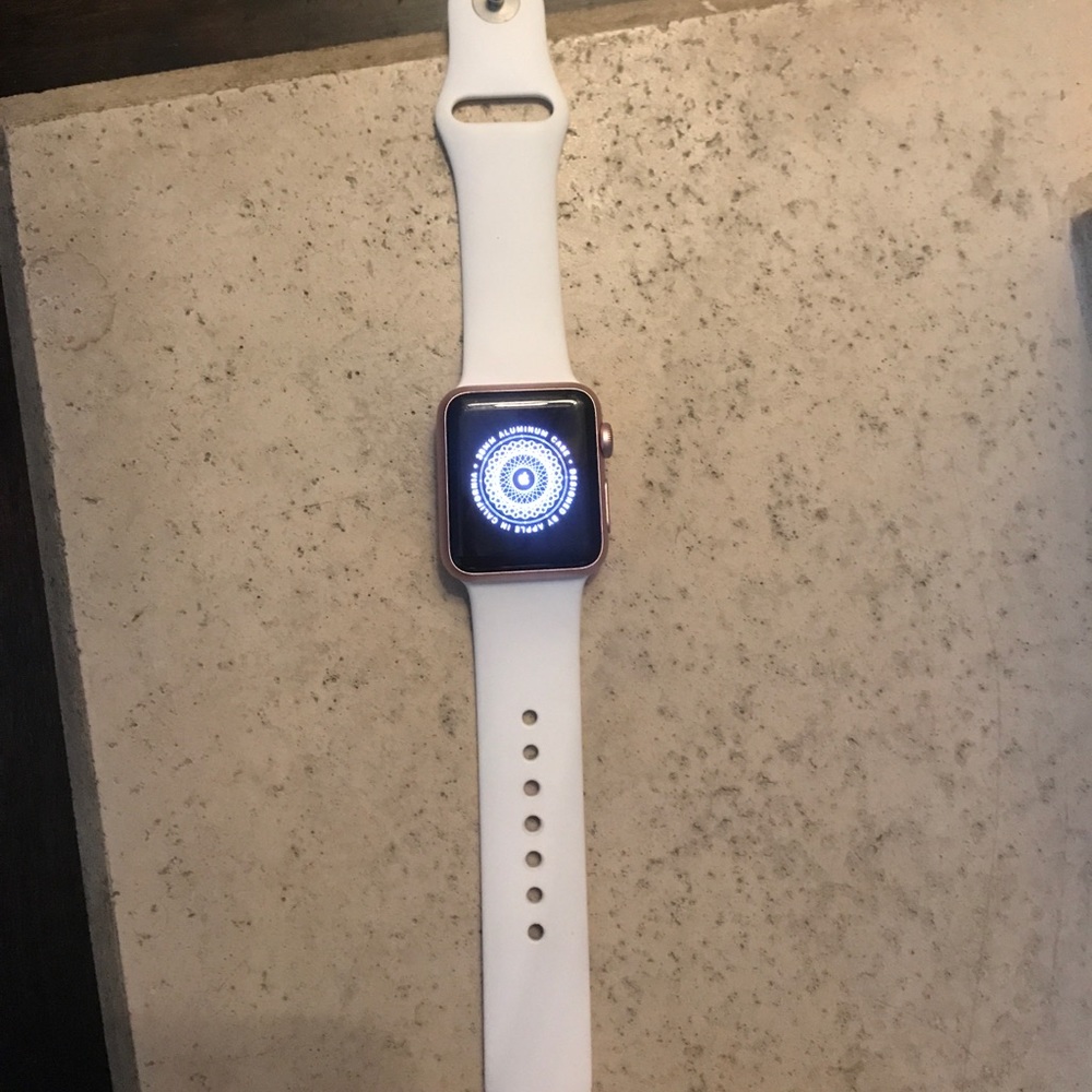 Apple series 1 watch with 3 different watch bands